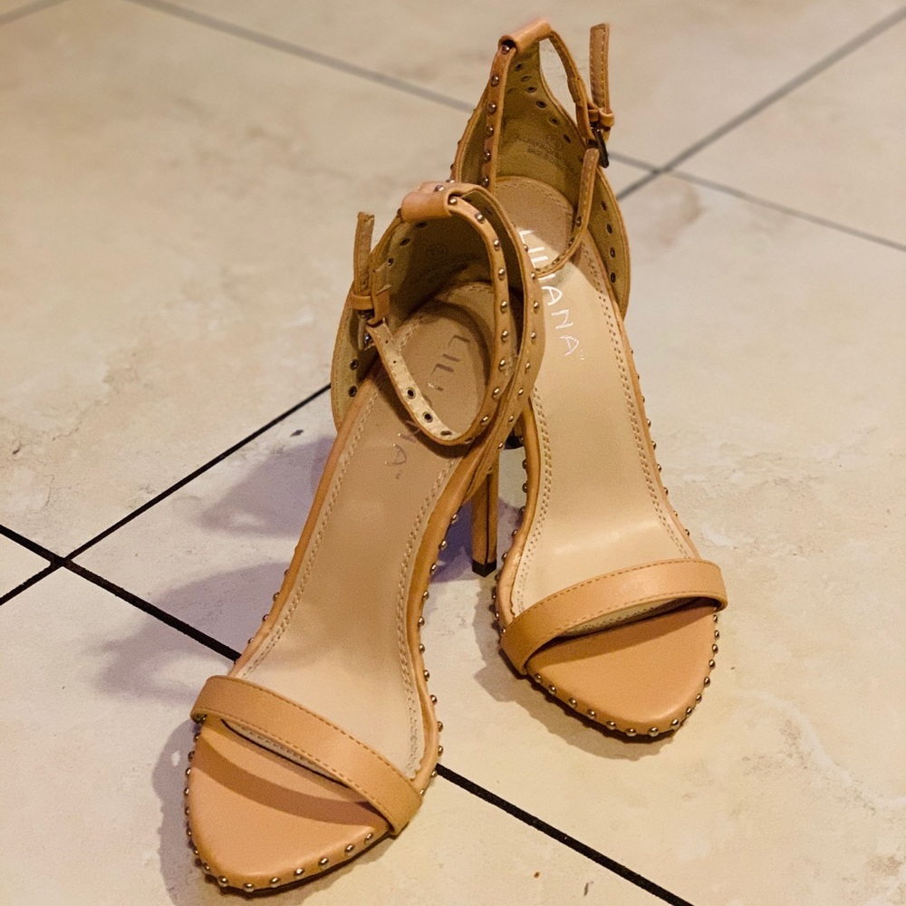 Nude high heel sandal